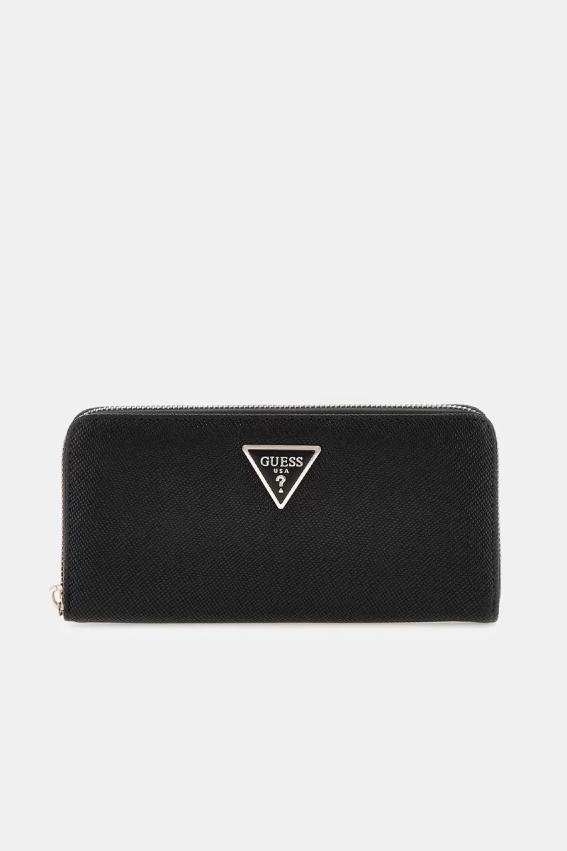 Guess Laurel Slg Large Zıp Around Kadın Siyah Cüzdan SWZG8500146-BLA