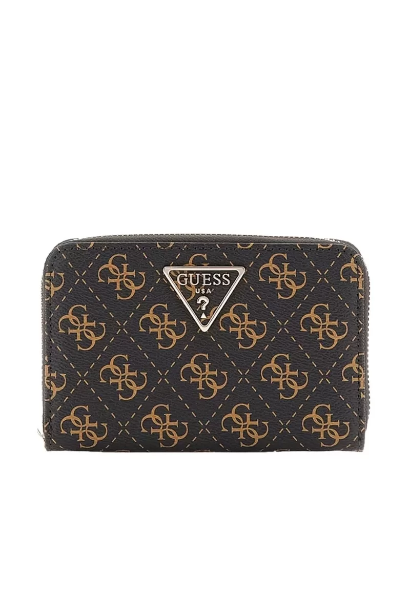 Guess LAUREL SLG MEDIUM DBL ZIP Kadın Kahverengi Cüzdan SWQE8500164-BNL