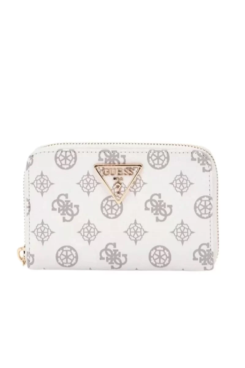 Guess LAUREL SLG MEDIUM ZIP AROUND Kadın Beyaz Cüzdan SWPG8500140-WLO