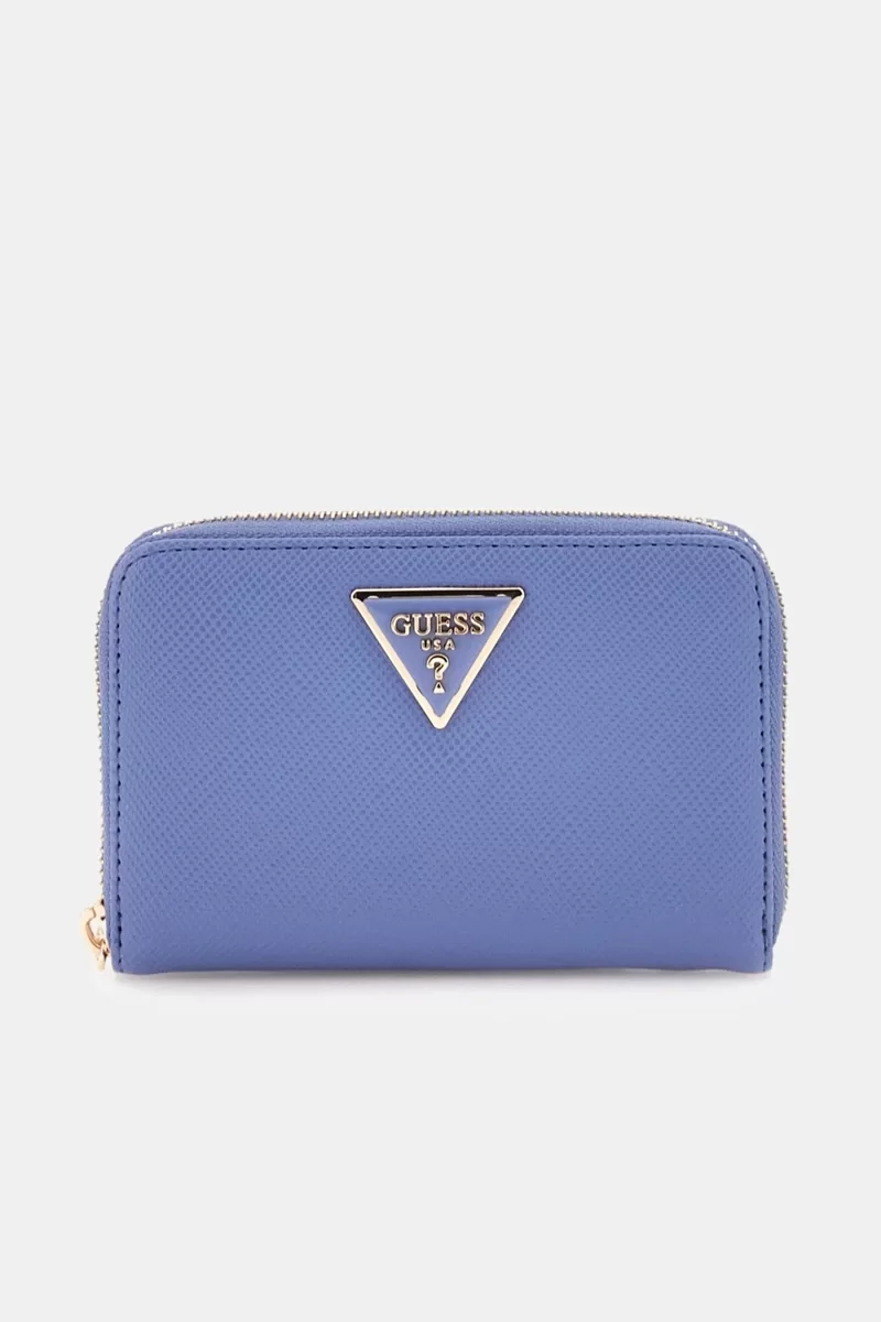 Guess LAUREL SLG MEDIUM ZIP AROUND Kadın Mavi Cüzdan SWZG8500140-STU