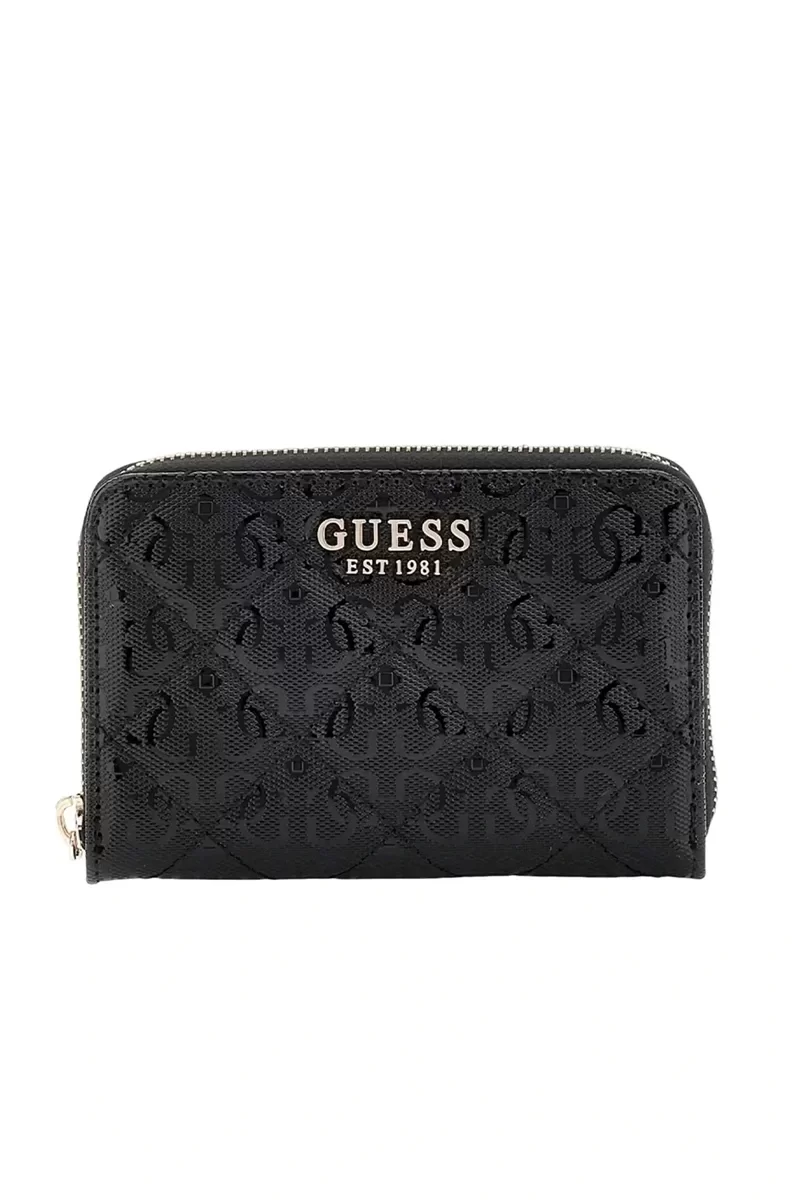 Guess LAUREL SLG MEDIUM ZIP AROUND Kadın Siyah Cüzdan SWGG8500140-BLA