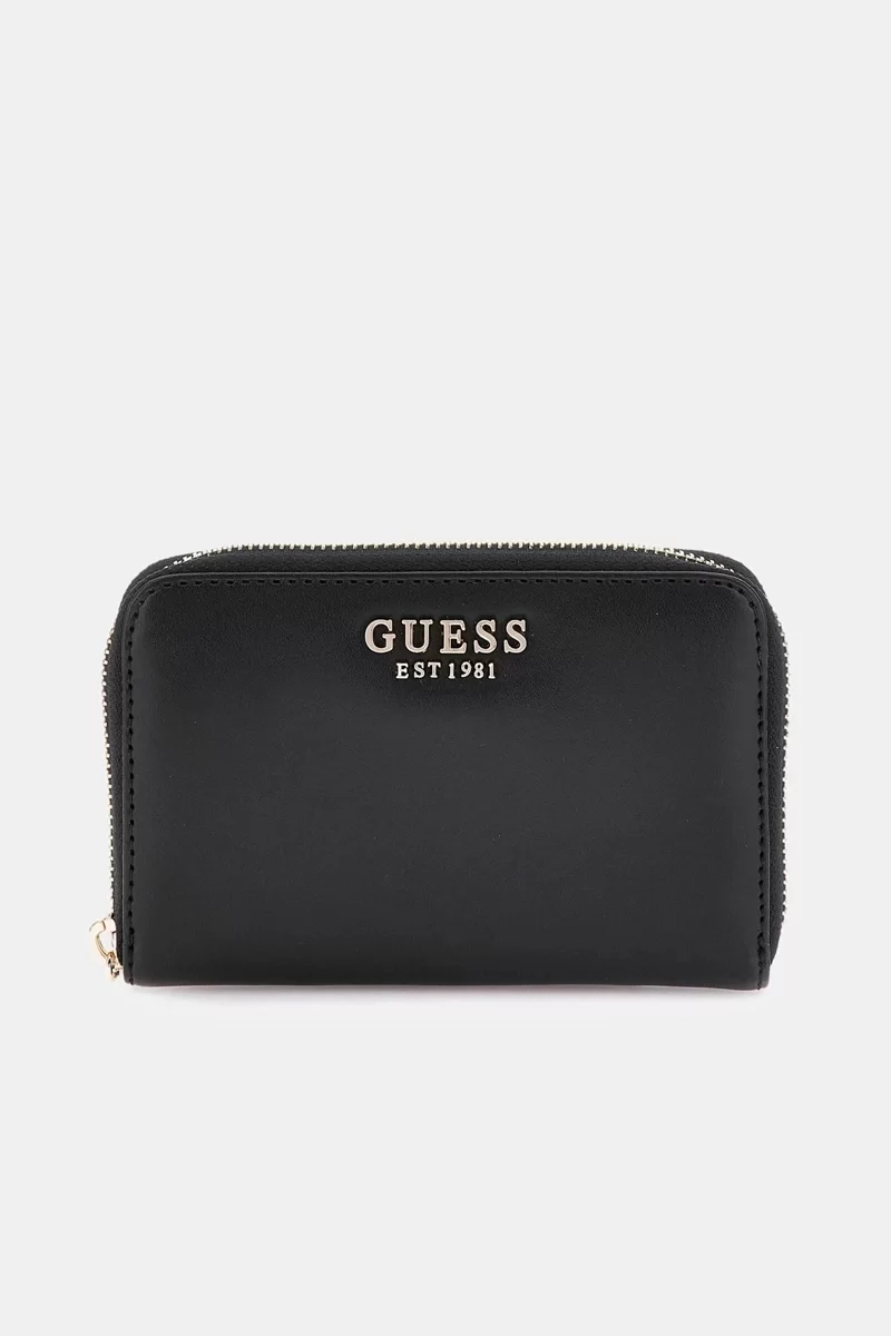 Guess LAUREL SLG MEDIUM ZIP AROUND Kadın Siyah Cüzdan SWVC8500140-BLA