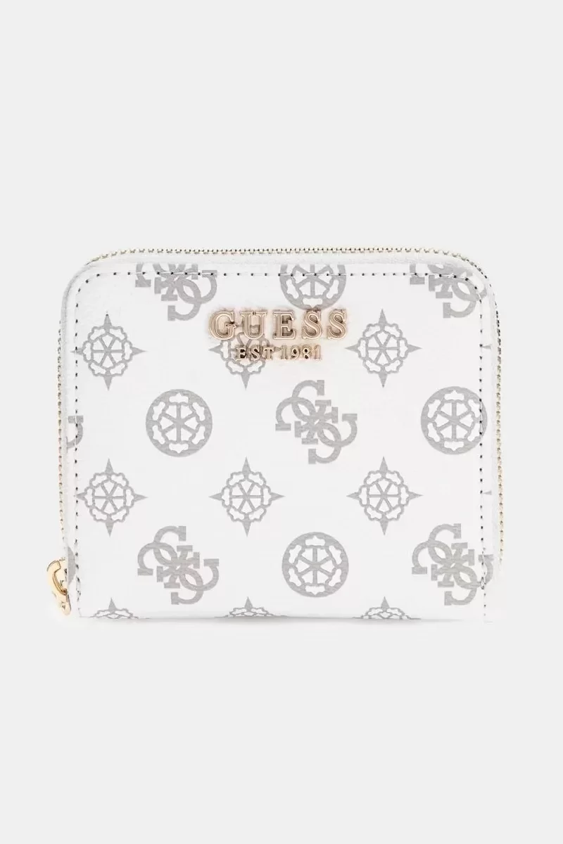 Guess LAUREL SLG SMALL ZIP AROUND Kadın Beyaz Cüzdan SWPG8500137-WLO