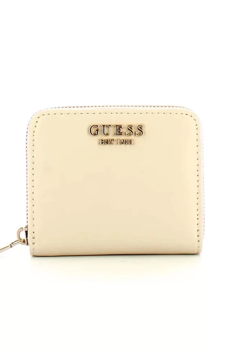 Guess LAUREL SLG SMALL ZIP AROUND Kadın Ekru Cüzdan SWVC8500137-BON