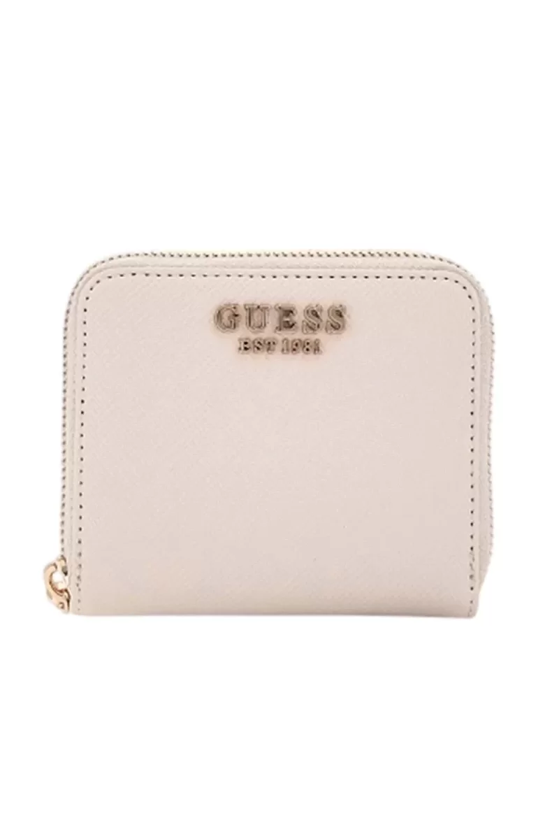 Guess LAUREL SLG SMALL ZIP AROUND Kadın Ekru Cüzdan SWZG8500137-BON