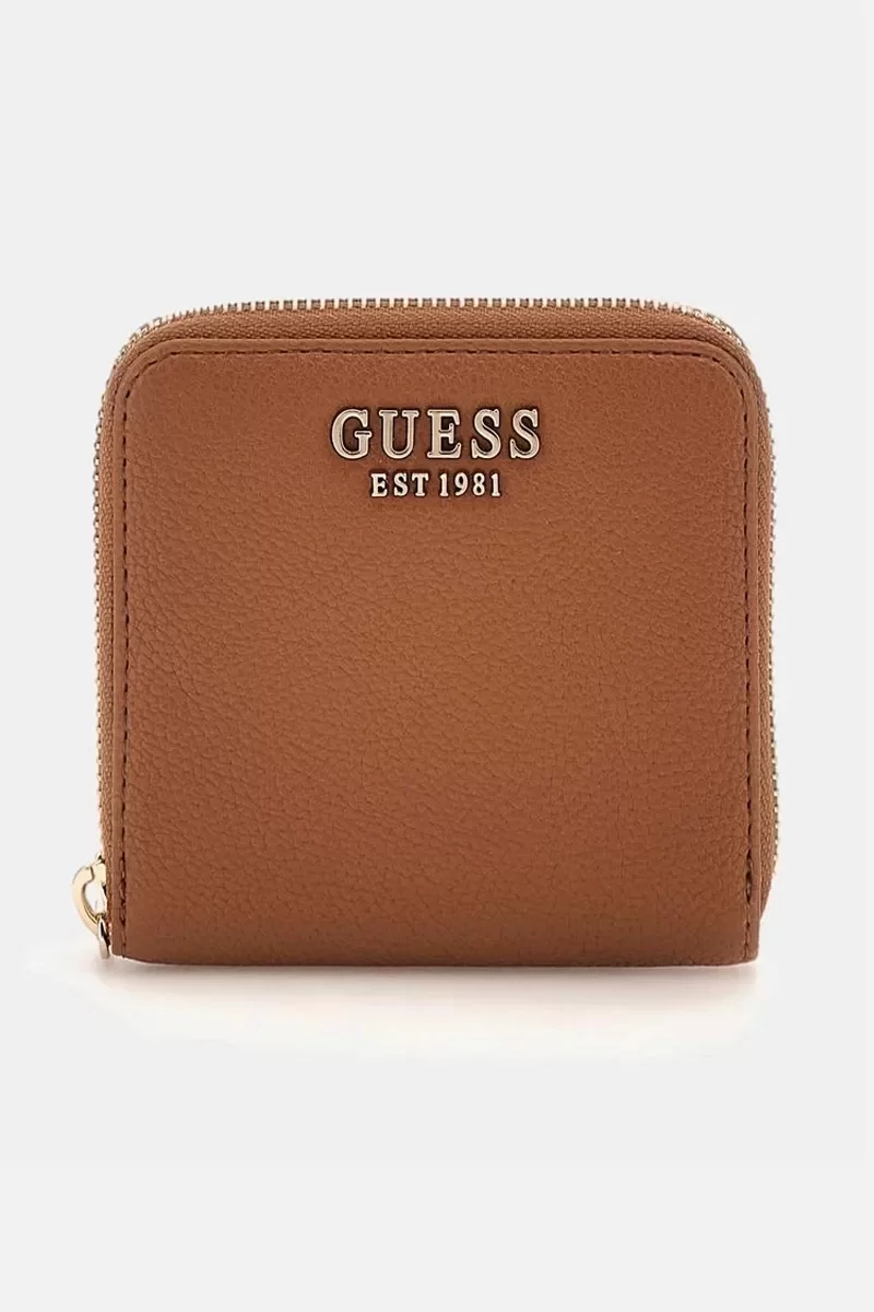 Guess LAUREL SLG SMALL ZIP AROUND Kadın Kahverengi Cüzdan SWBG8500137-COG