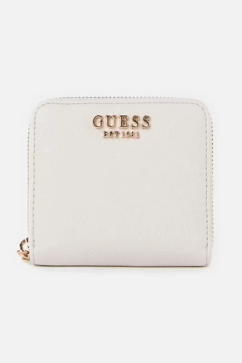 Guess LAUREL SLG SMALL ZIP AROUND Kadın Krem Cüzdan SWBG8500137-IVO