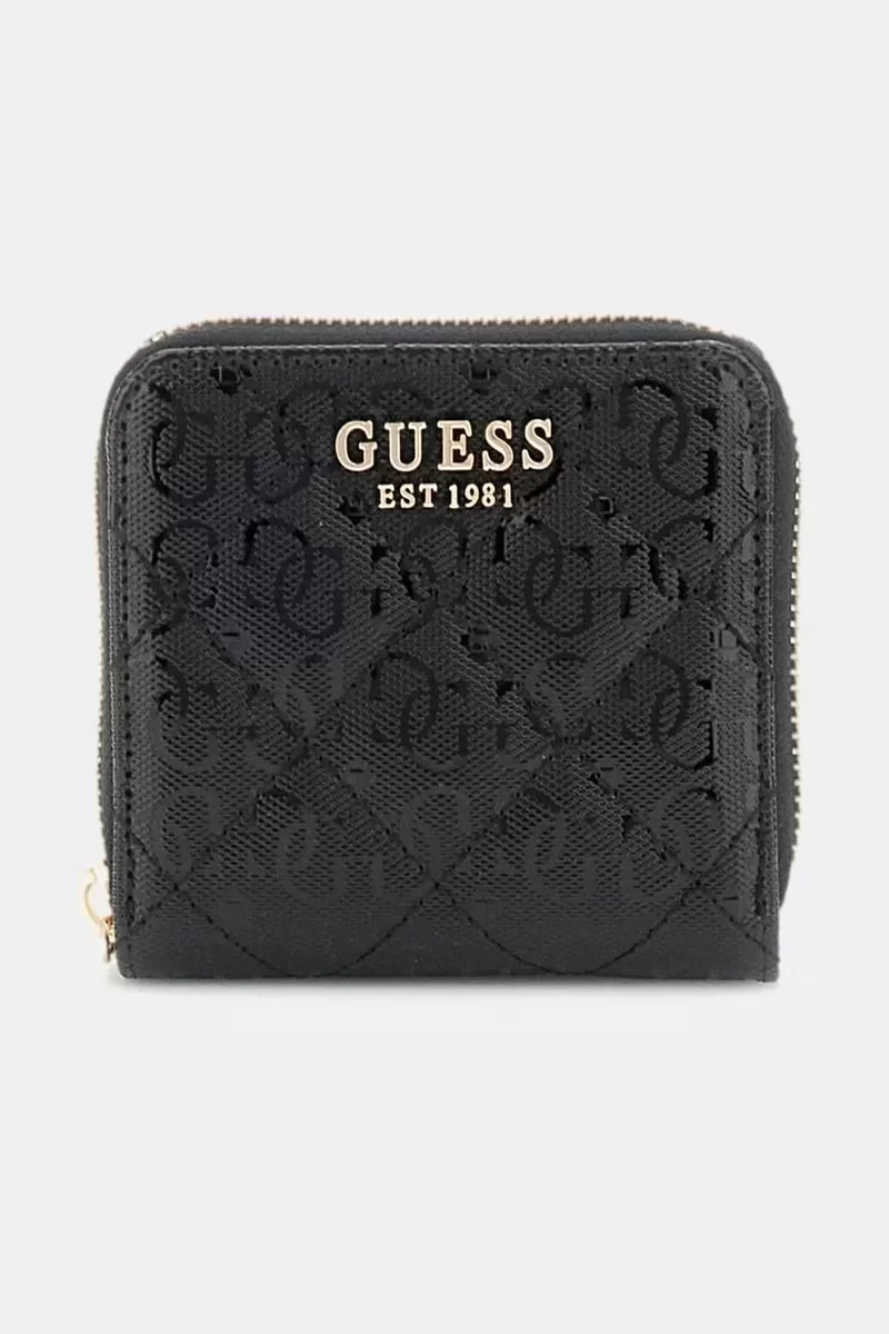 Guess LAUREL SLG SMALL ZIP AROUND Kadın Siyah Cüzdan SWGG8500137-BLA