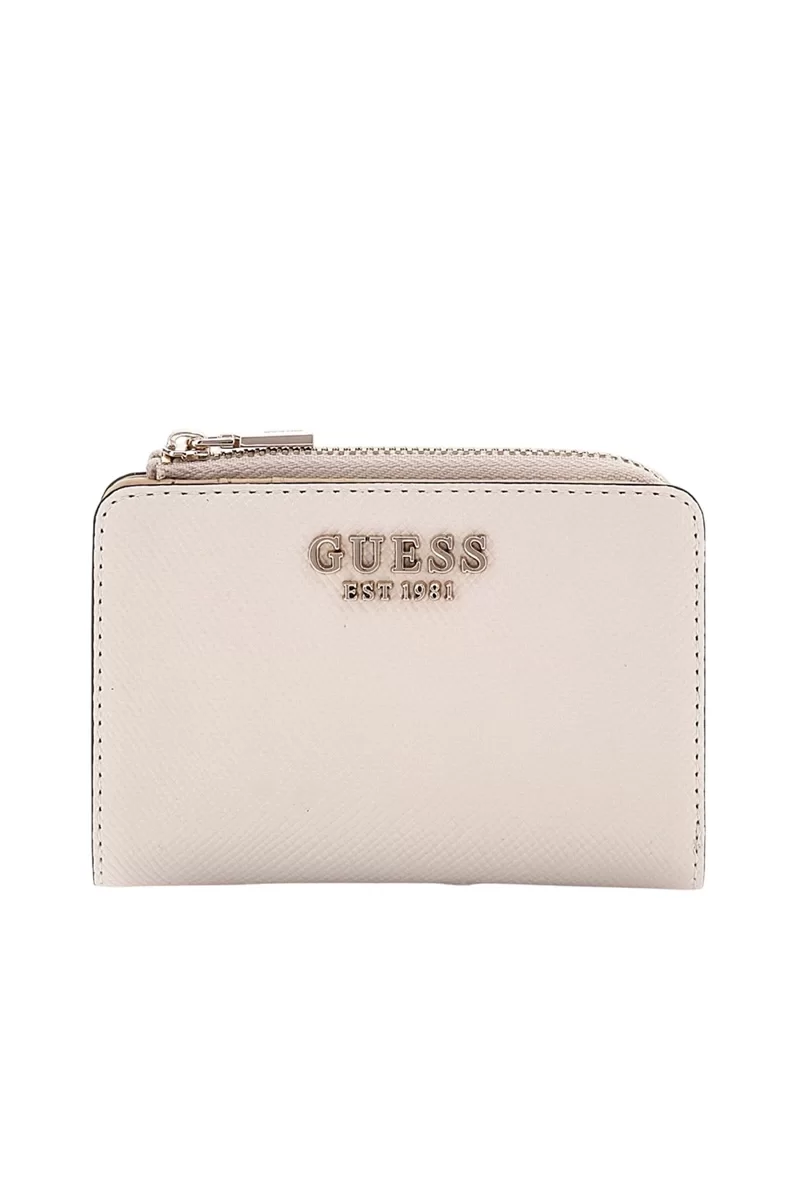 Guess Laurel Slg Zıp Arnd Card Case Kadın Ekru Cüzdan SWZG8500156-BON