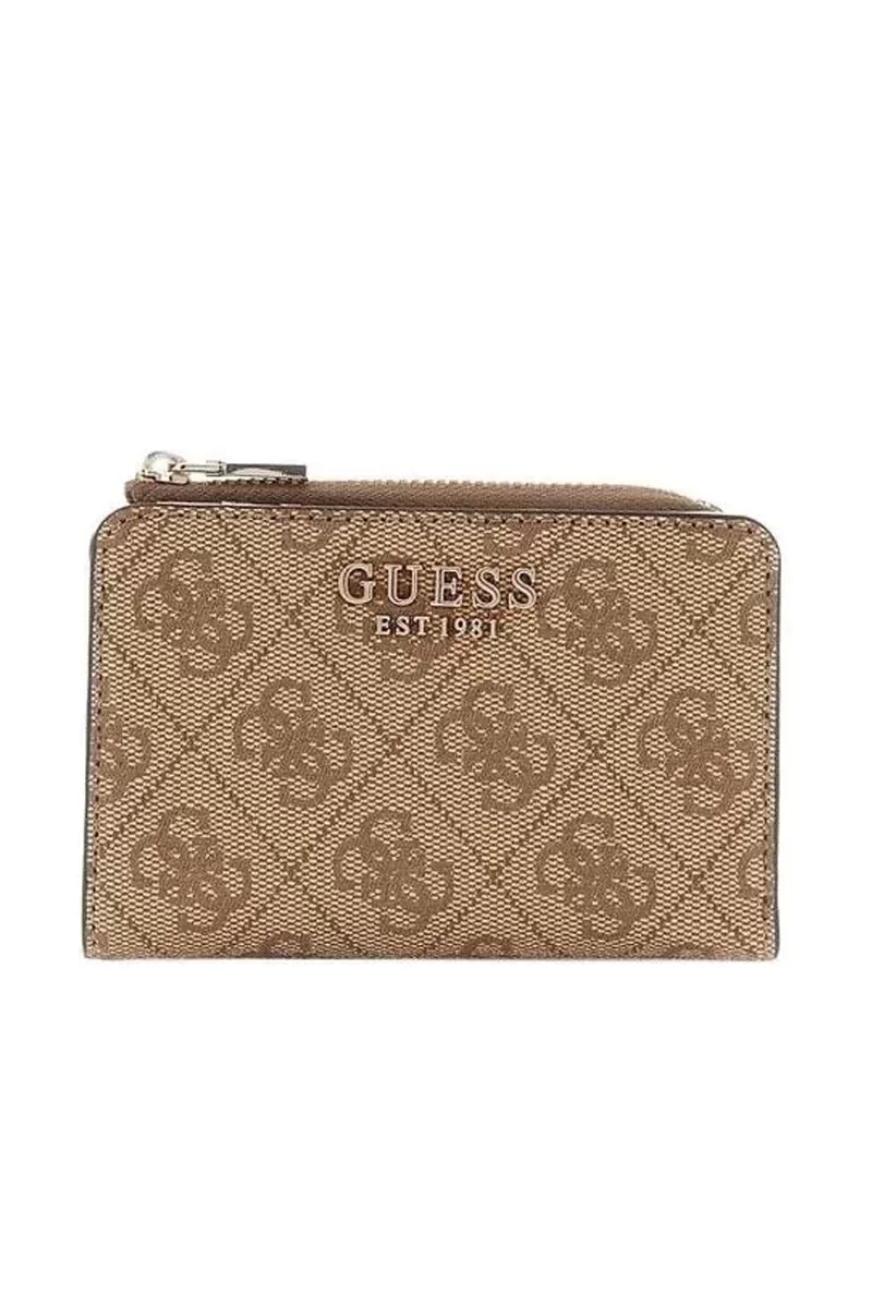 Guess LAUREL SLG ZIP ARND CARD CASE Kadın Kahverengi Cüzdan SWSG8500156-LTL