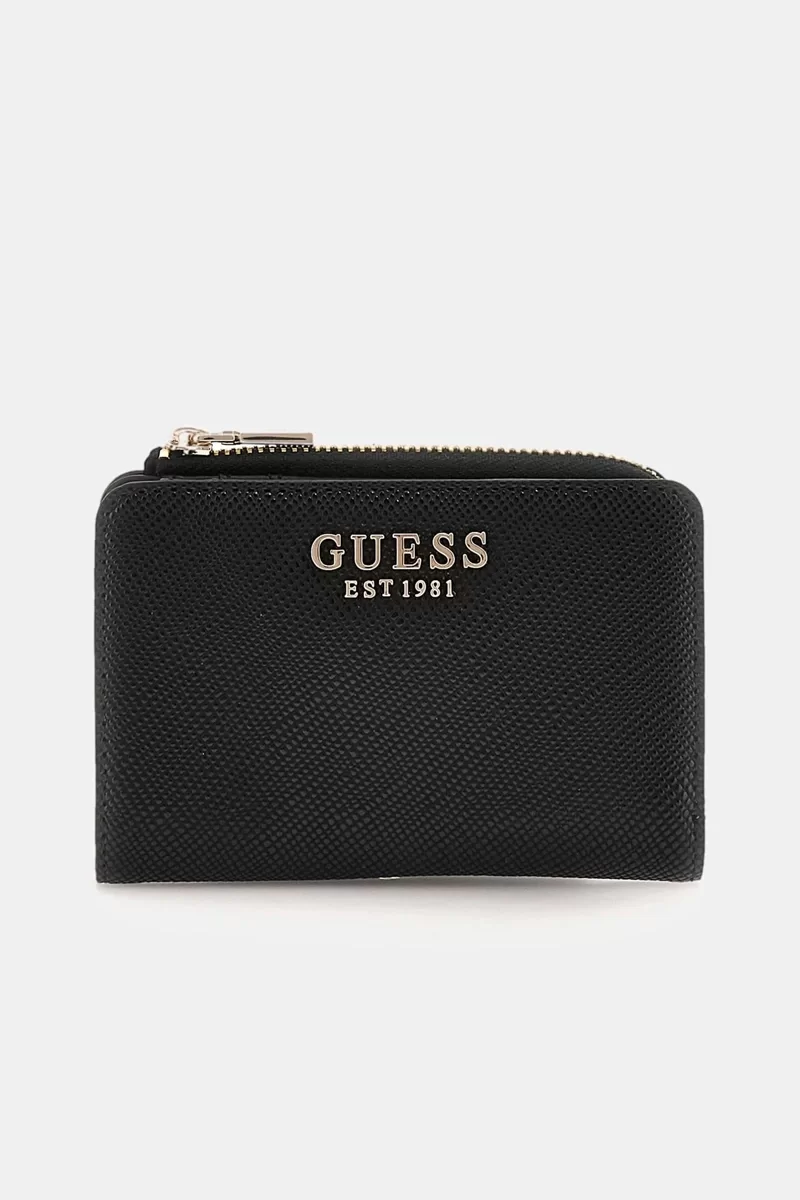 Guess LAUREL SLG ZIP ARND CARD CASE Kadın Siyah Cüzdan SWZG8500156-BLA