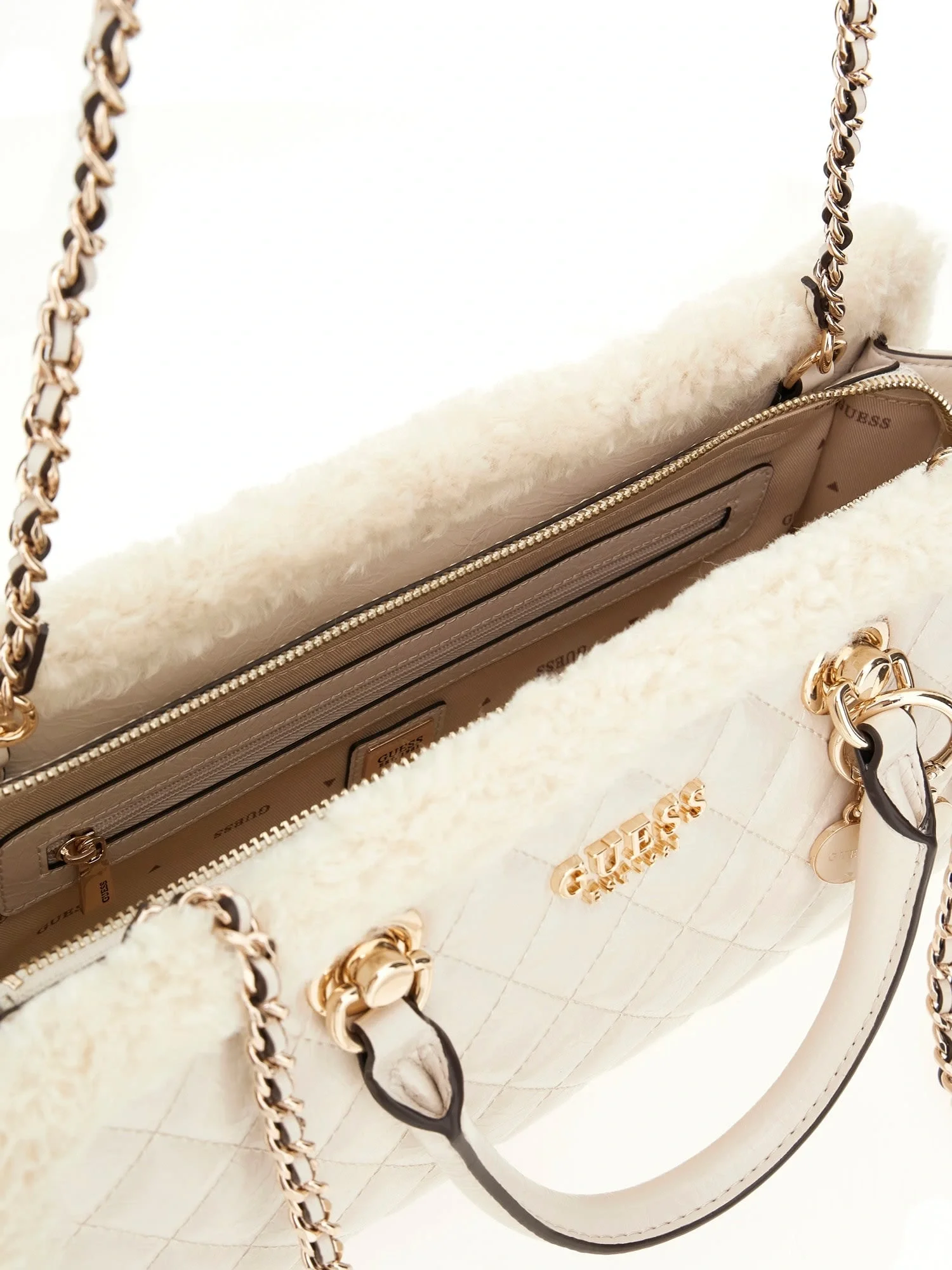 Guess Lida Kadın Ekru El Çantası HWTG8139090-BON