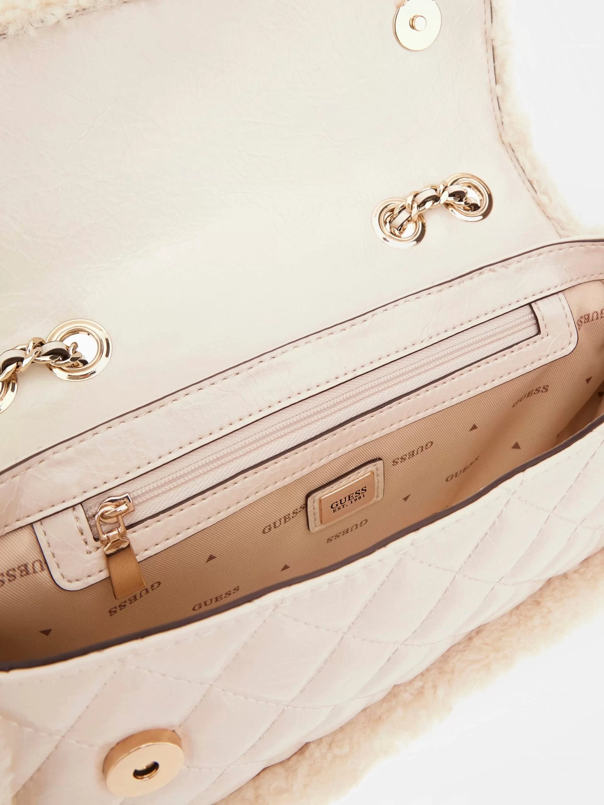 Guess Lida Kadın Ekru Omuz Çantası HWTG8139210-BON