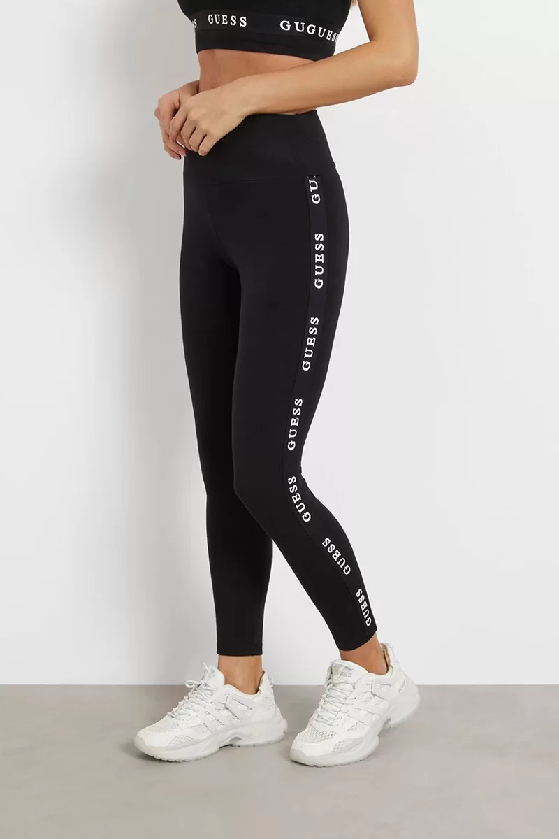 Guess ALINE LEGGINGS 4/4 E Kadın Siyah Tayt V2YB14KABR0-JBLK