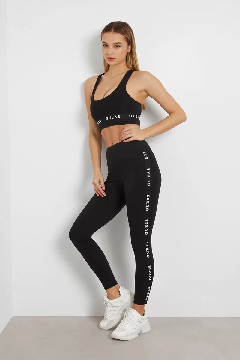 Guess ALINE LEGGINGS 4/4 E Kadın Siyah Tayt V2YB14KABR0-JBLK