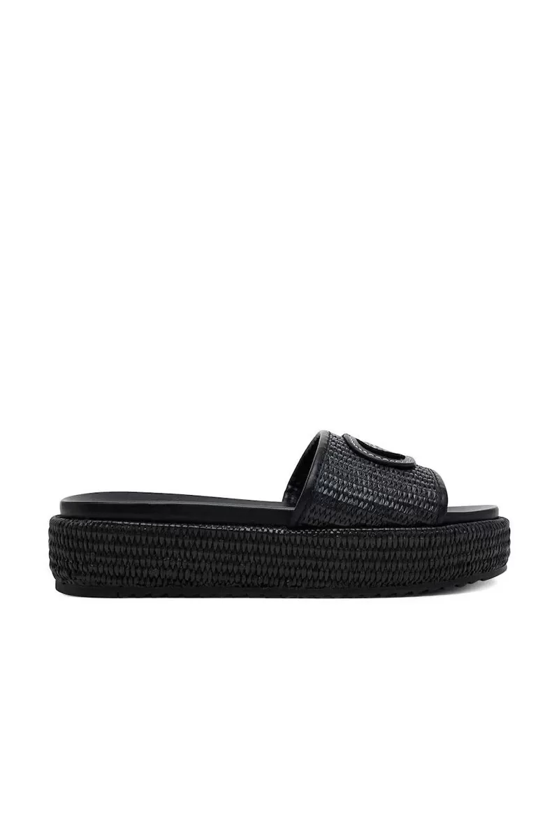 Guess LONNEY Kadın Siyah Terlik FLJLNYFAB19-BLACK