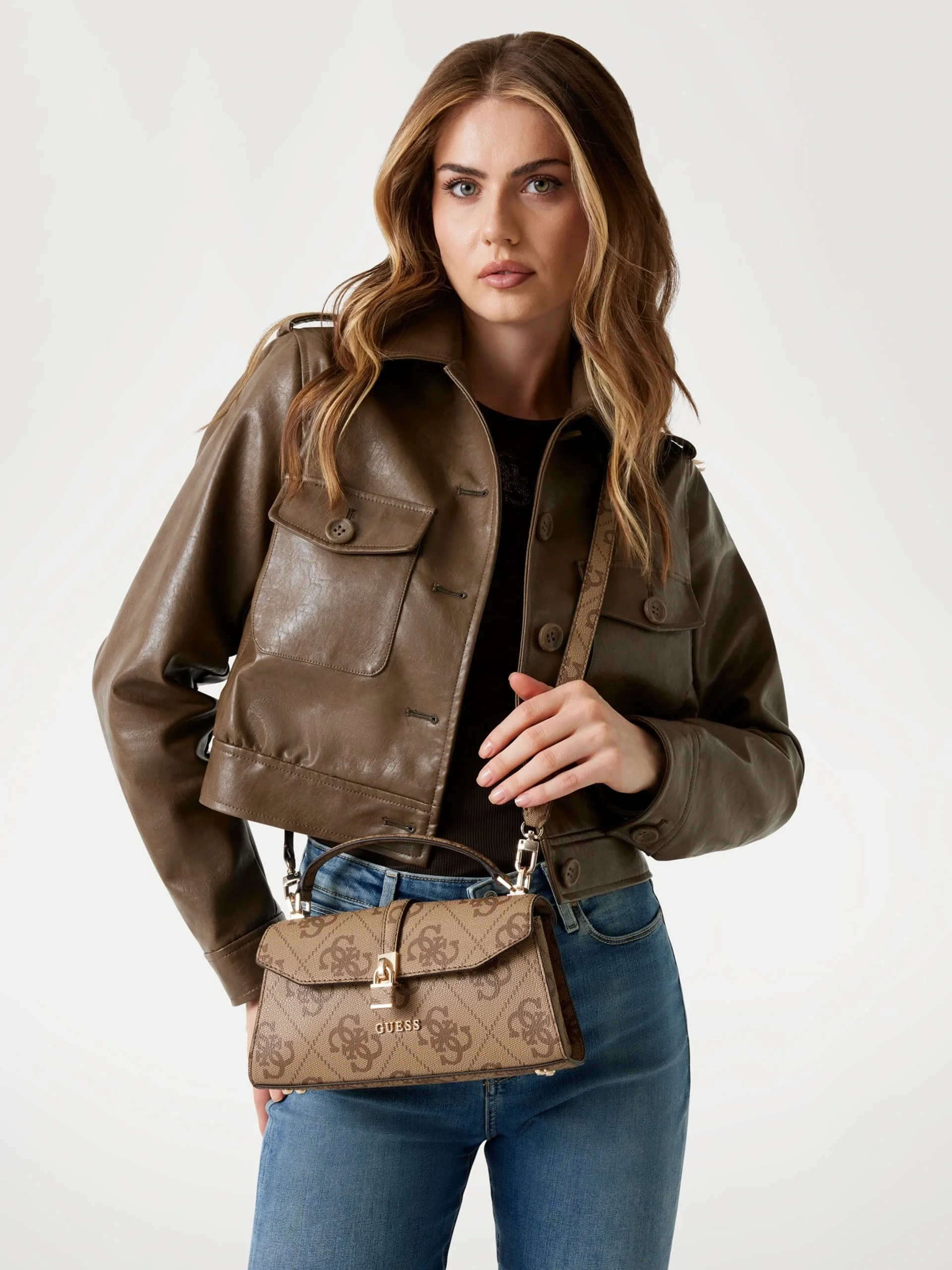 Guess Lorelei Kadın Kahverengi Omuz Çantası HWOS9655200-LTL