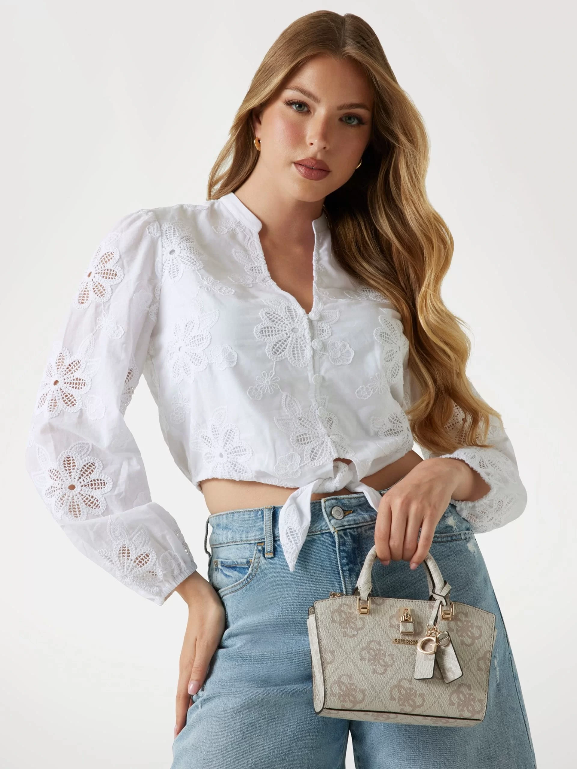 Guess Lorelei Kadın Krem El Çantası HWOS9655760-DVL