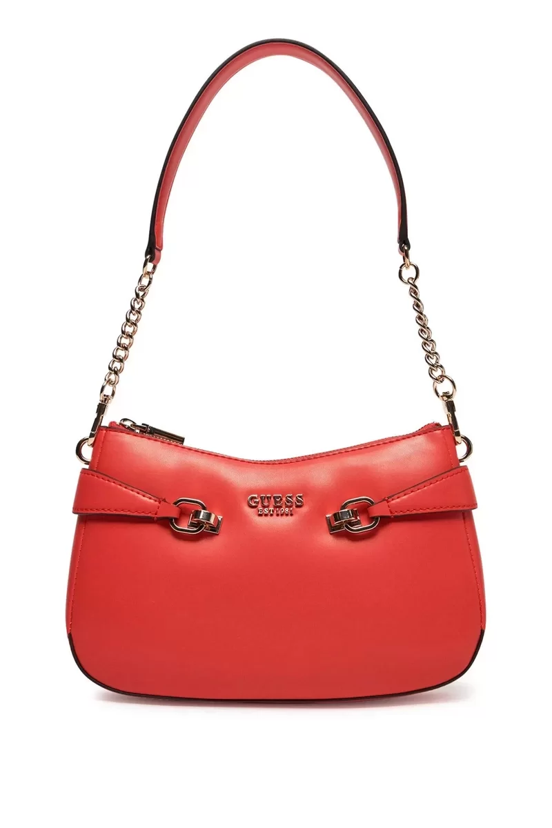 Guess LORELEI TOP ZIP SHOULDER BAG Kadın Turuncu Omuz Çantası HWVG9639180-CRD