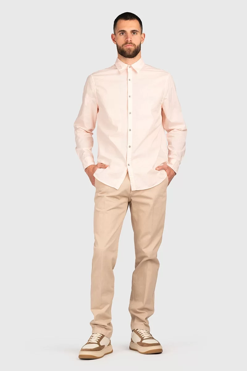 Guess LS COLLINS SHIRT Erkek Pembe Gömlek M5RH10WGXE1-A61L