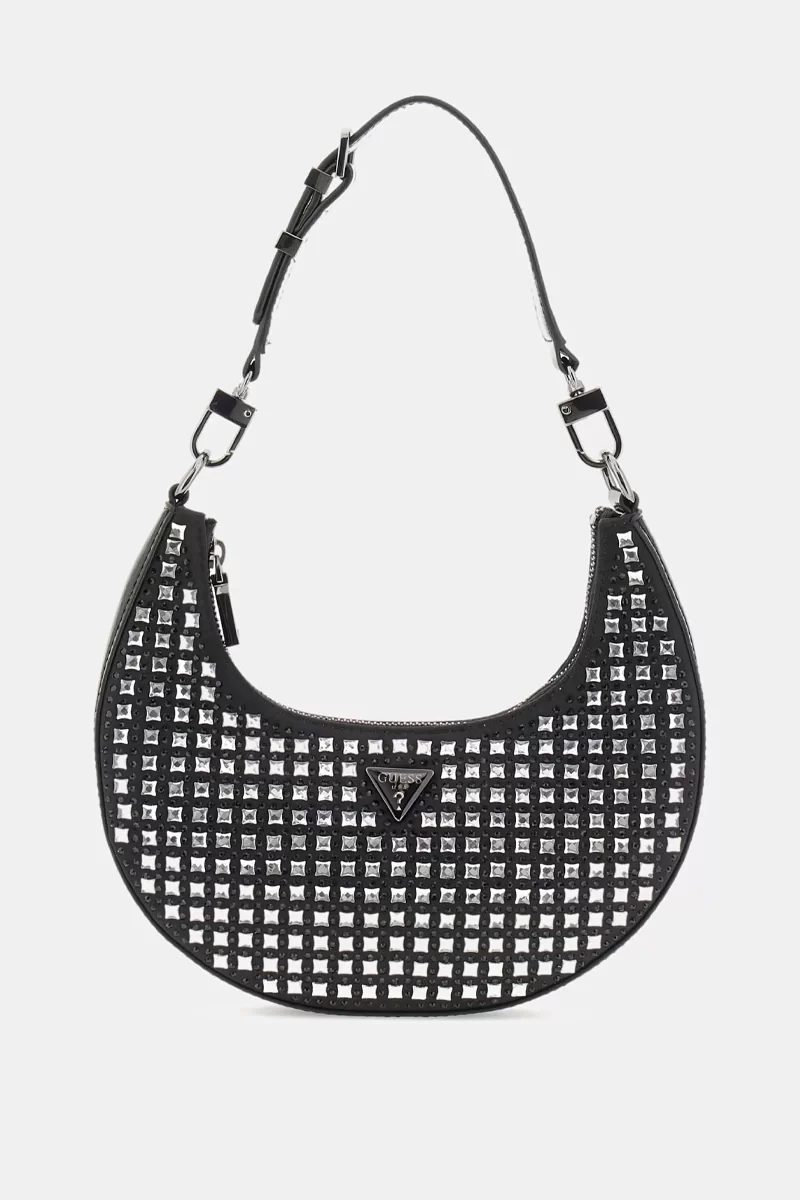 Guess Lua Small Hobo Kadın Siyah Omuz Çantası HWIM9205010-BLA