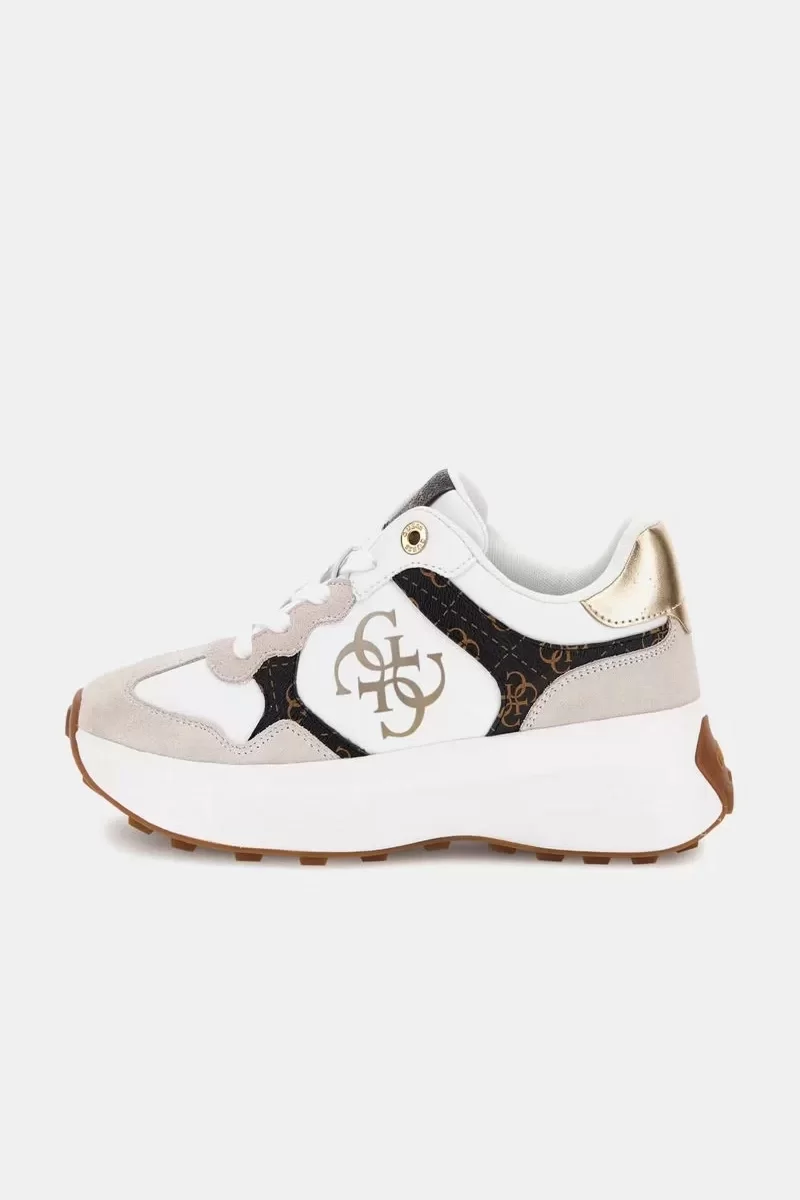 Guess Luckeı Kadın Beyaz Sneaker FLPLUCPEL12-WHIBR