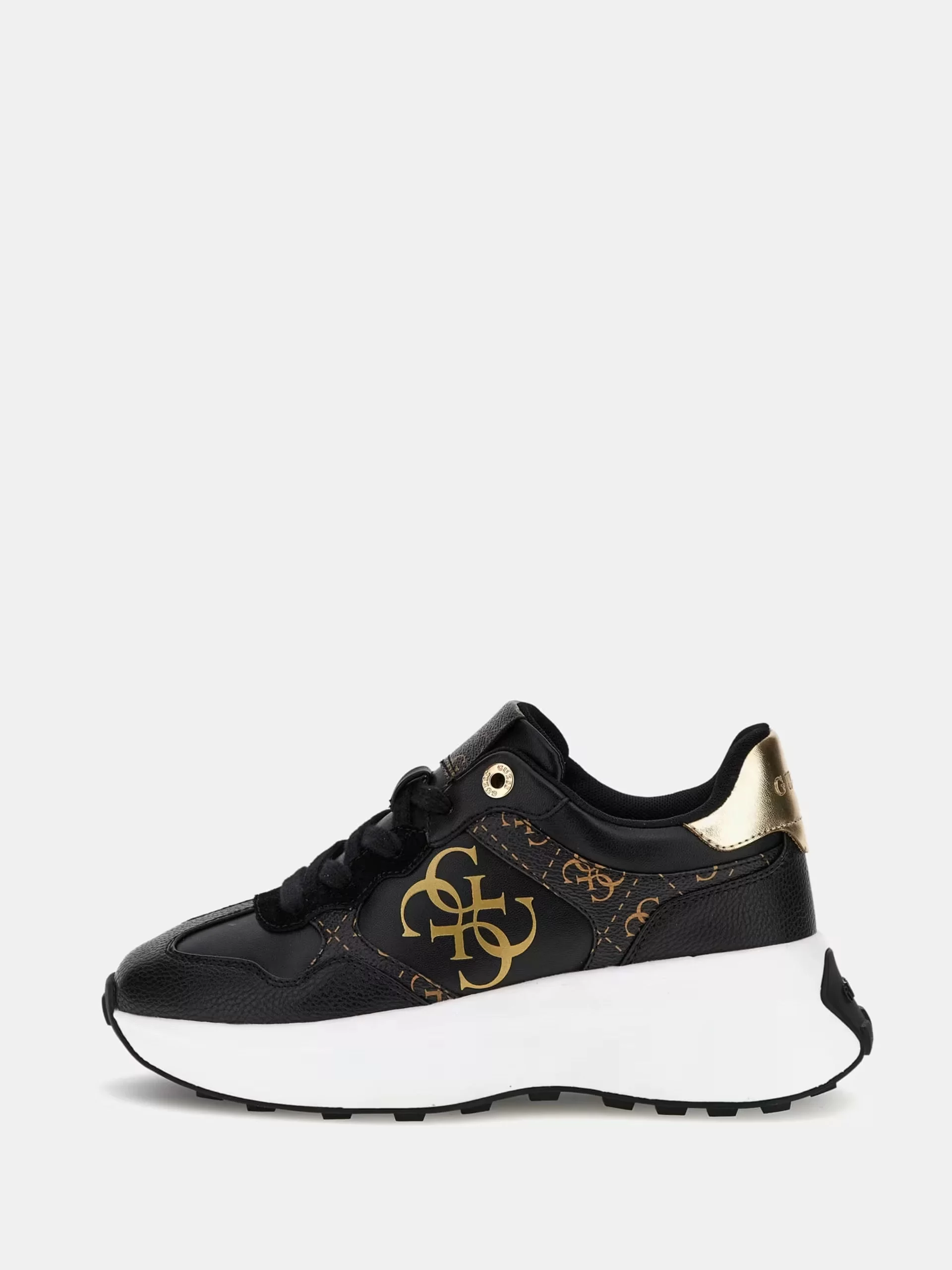 Guess Luckeı Kadın Siyah Sneaker FLPLUCFAL12-BLKBR