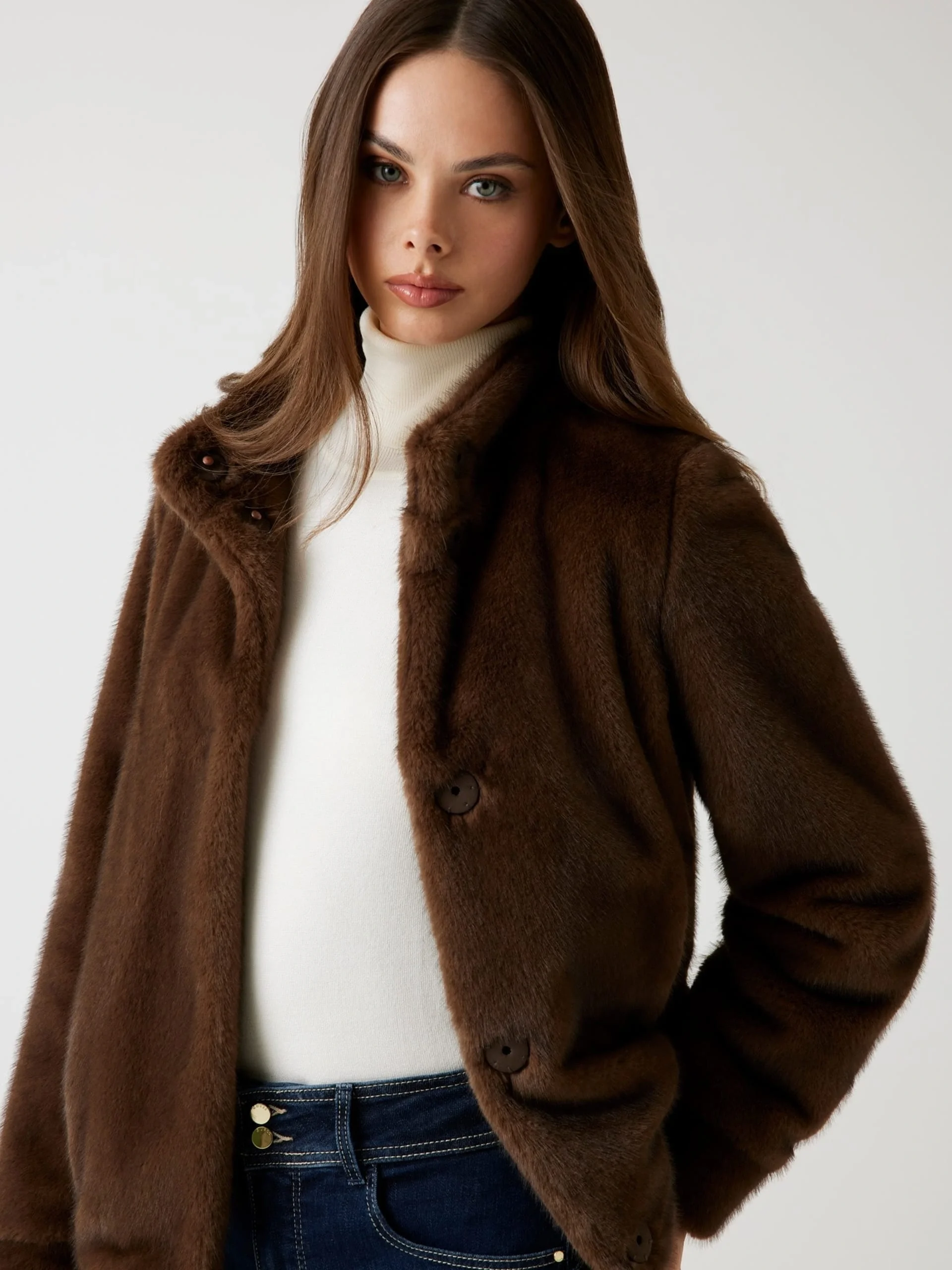 Guess Luna Kadın Kahverengi Kürk W5BL64W3920-F18S