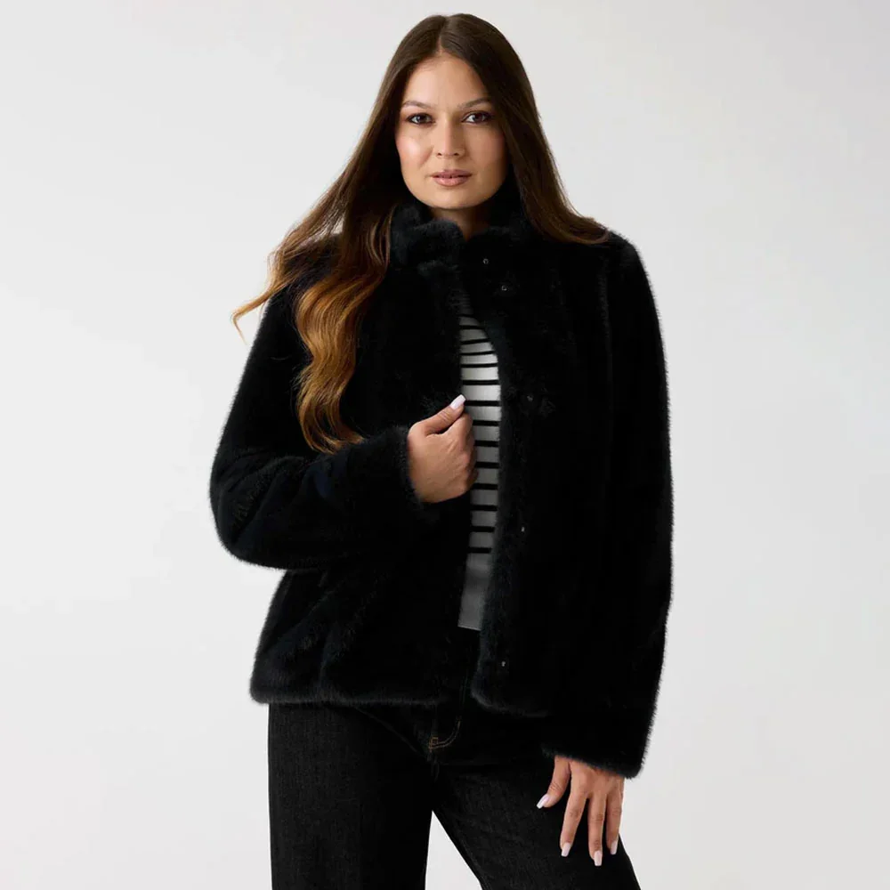 Guess Luna Kadın Siyah Kürk W5BL64W3920-JBLK