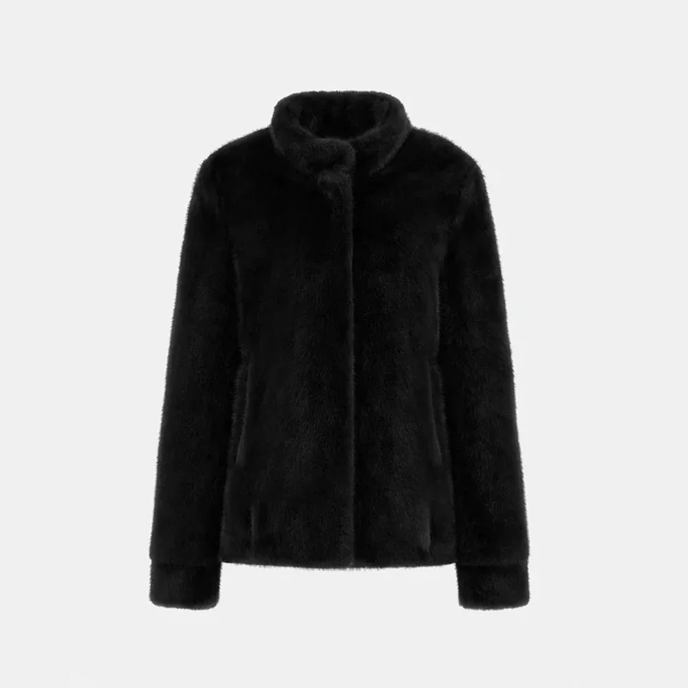 Guess Luna Kadın Siyah Kürk W5BL64W3920-JBLK