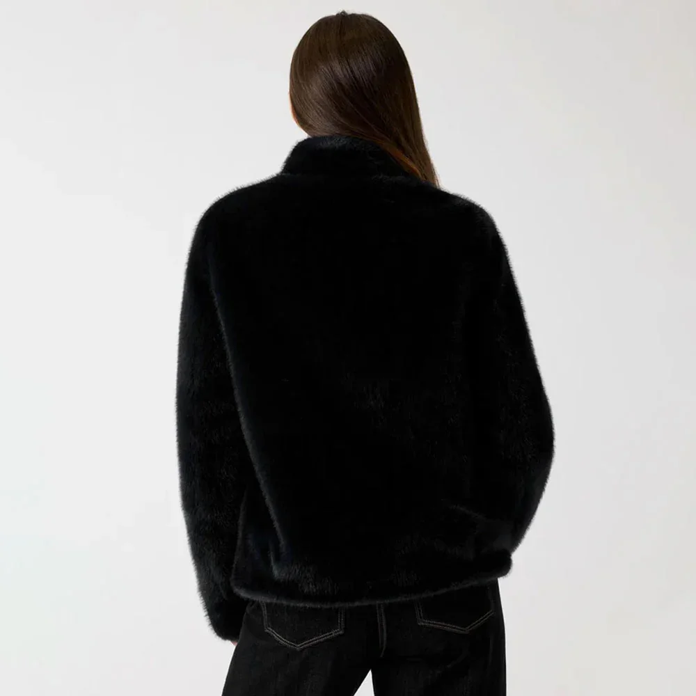 Guess Luna Kadın Siyah Kürk W5BL64W3920-JBLK