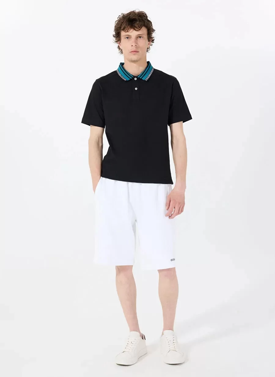 Guess LYLE SS POLO Erkek Siyah T-shirt M5RP60K7O64-JBLK