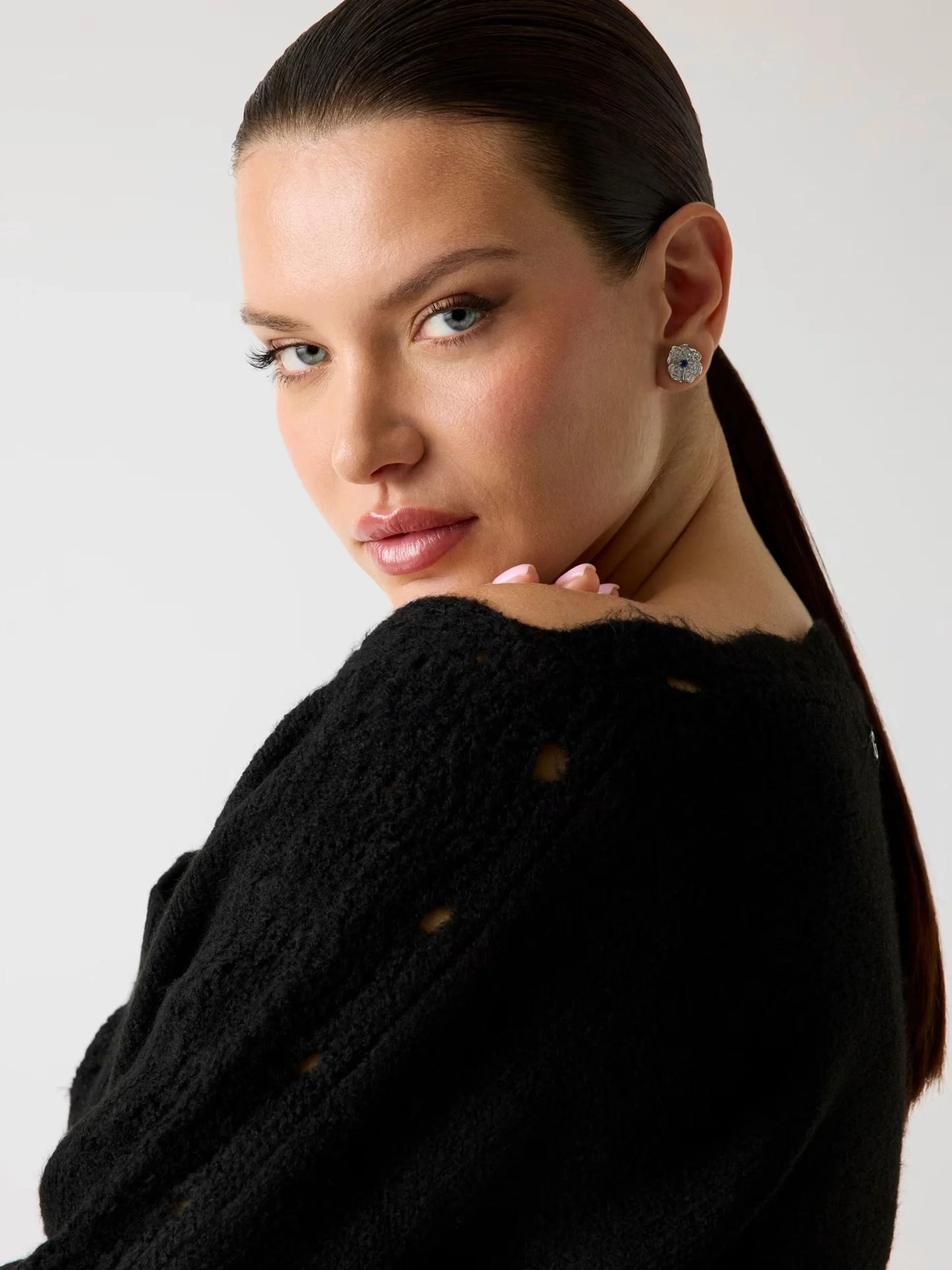 Guess Malorie Kadın Siyah Triko W5PR0WZ3B50-JBLK