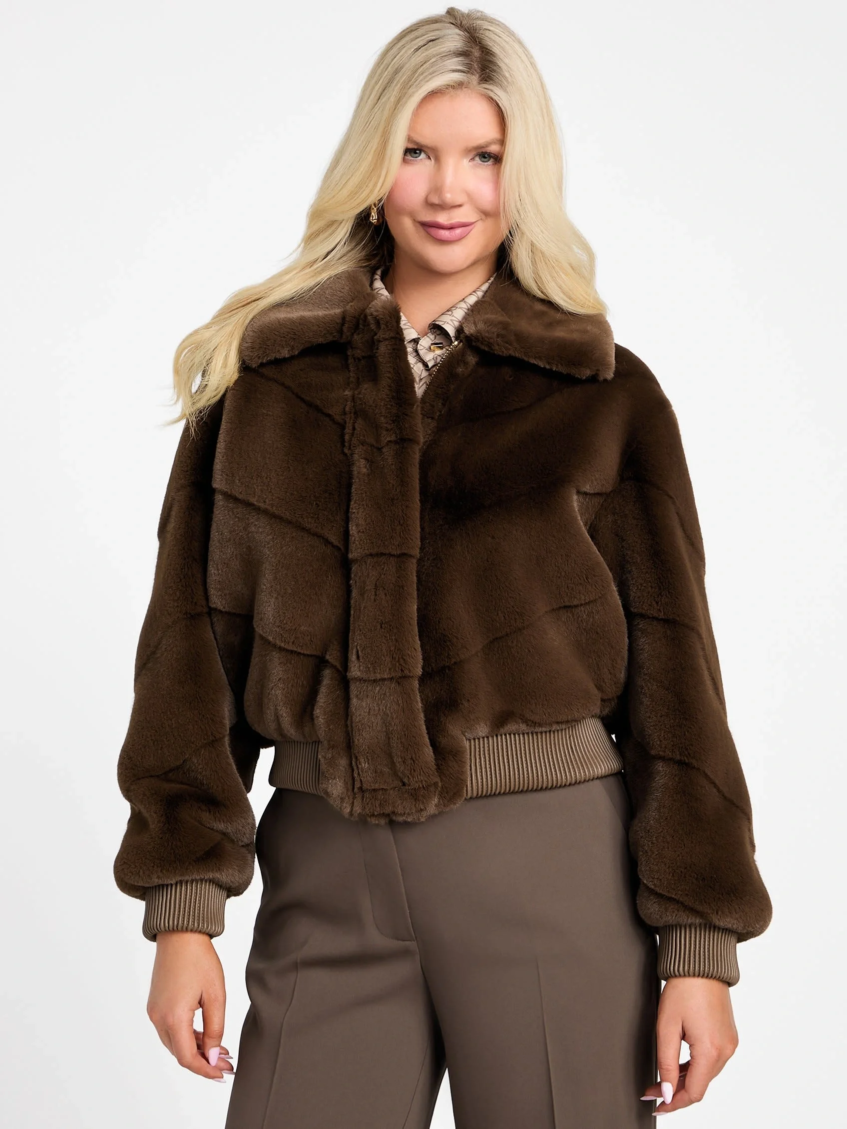 Guess Maya Kadın Kahverengi Ceket 5BGL117375A-F1AQ