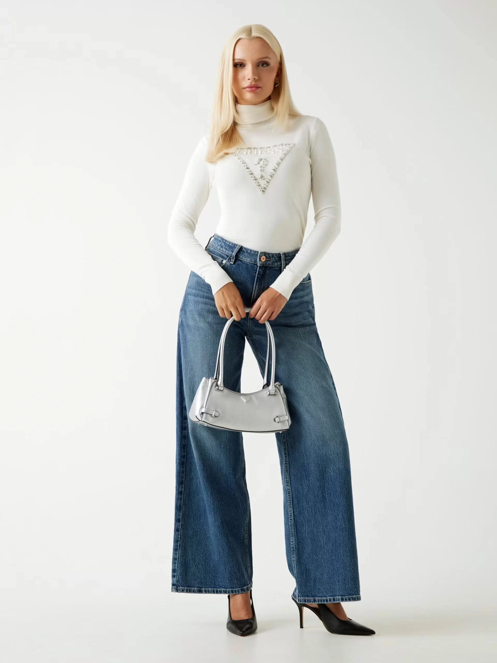 Guess Melanie Kadın Beyaz Triko W5BR39Z2NQ2-G012