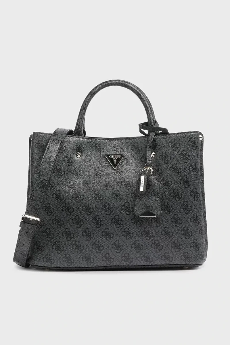 Guess MERIDIAN GIRLFRIEND SATCHEL Kadın Antrasit El Çantası HWSG8778060-CLO