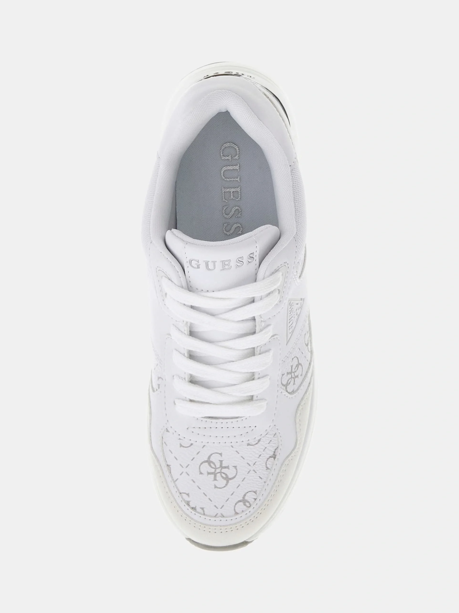 Guess Mickay Kadın Beyaz/Yeşil Sneaker FLFMICELE12-WHIGR