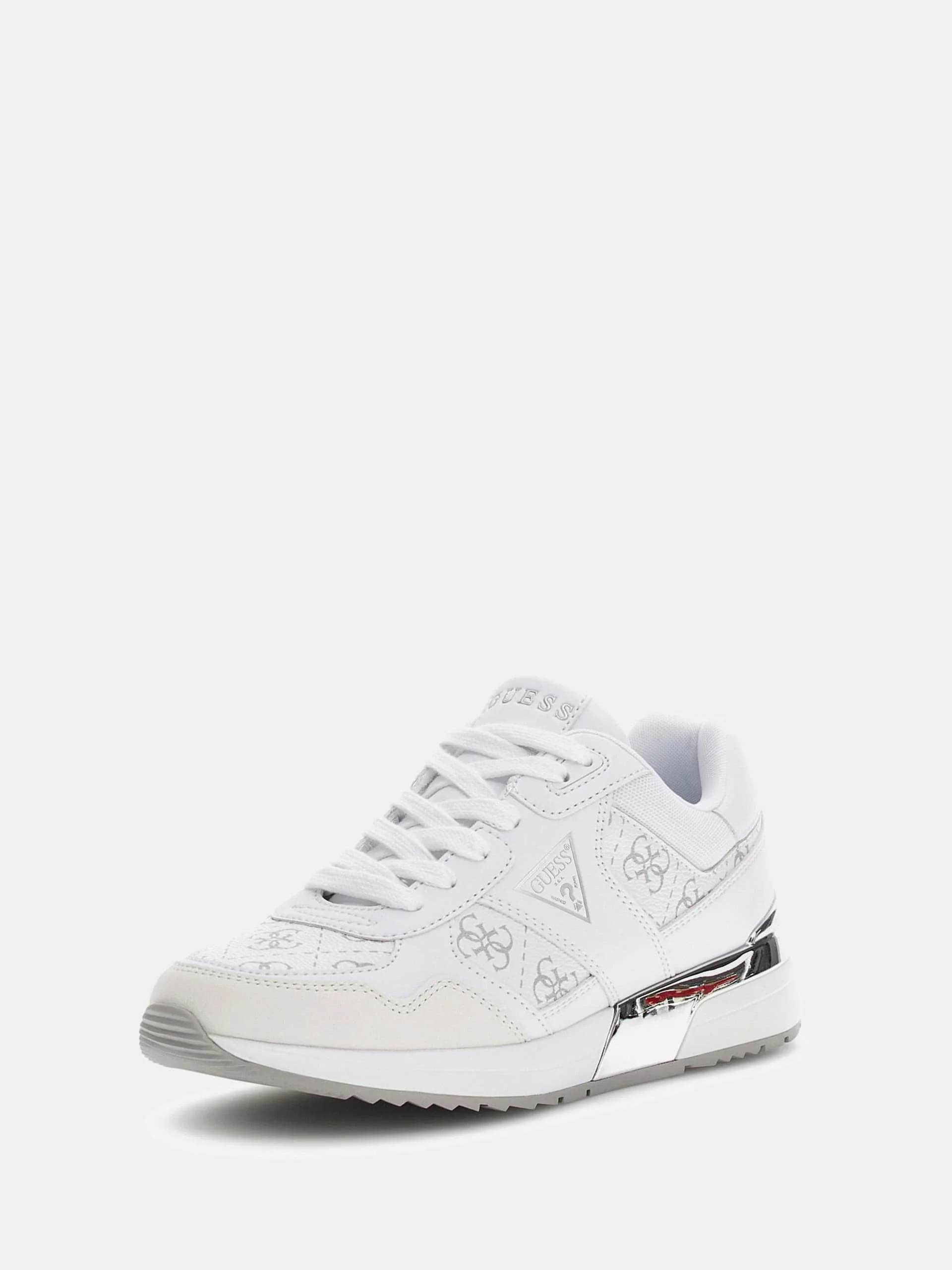Guess Mickay Kadın Beyaz/Yeşil Sneaker FLFMICELE12-WHIGR