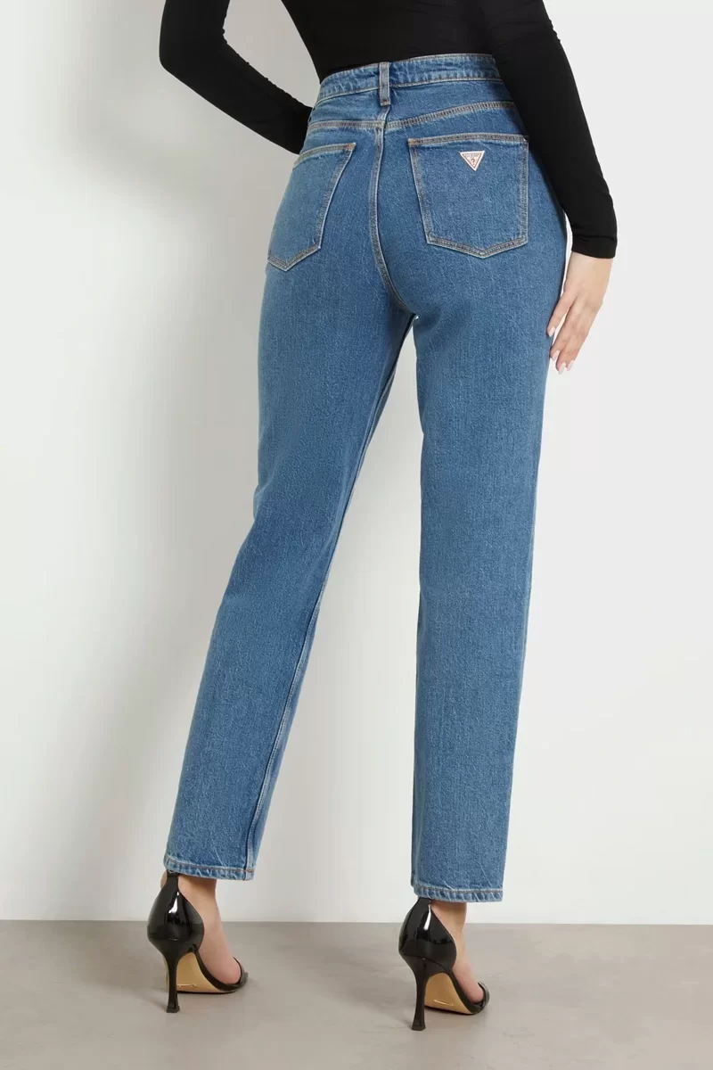 Guess MOM JEAN Kadın Mavi Jeans W2YA21D4NH5-AUMD