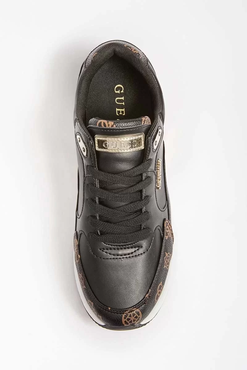 Guess Moxea/Actıve Lady/Leather Lıke Kadın Siyah Sneaker FL5MOXFAL12-BLKBR