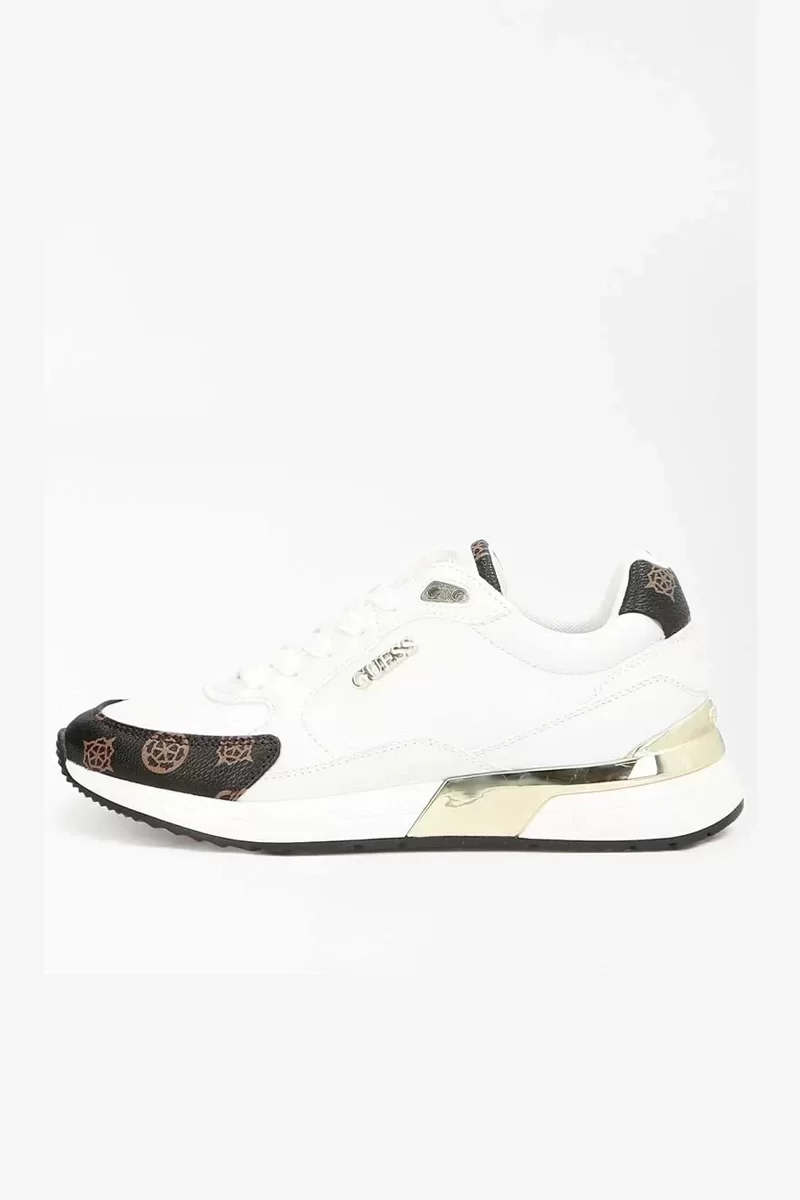 Guess Moxea/Actıve Lady/Leather Lıke Kadın Beyaz Sneaker FL5MOXFAL12-WHBR