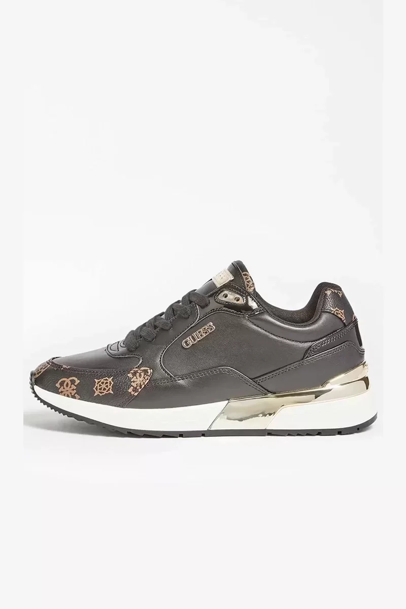 Guess Moxea/Actıve Lady/Leather Lıke Kadın Siyah Sneaker FL5MOXFAL12-BLKBR