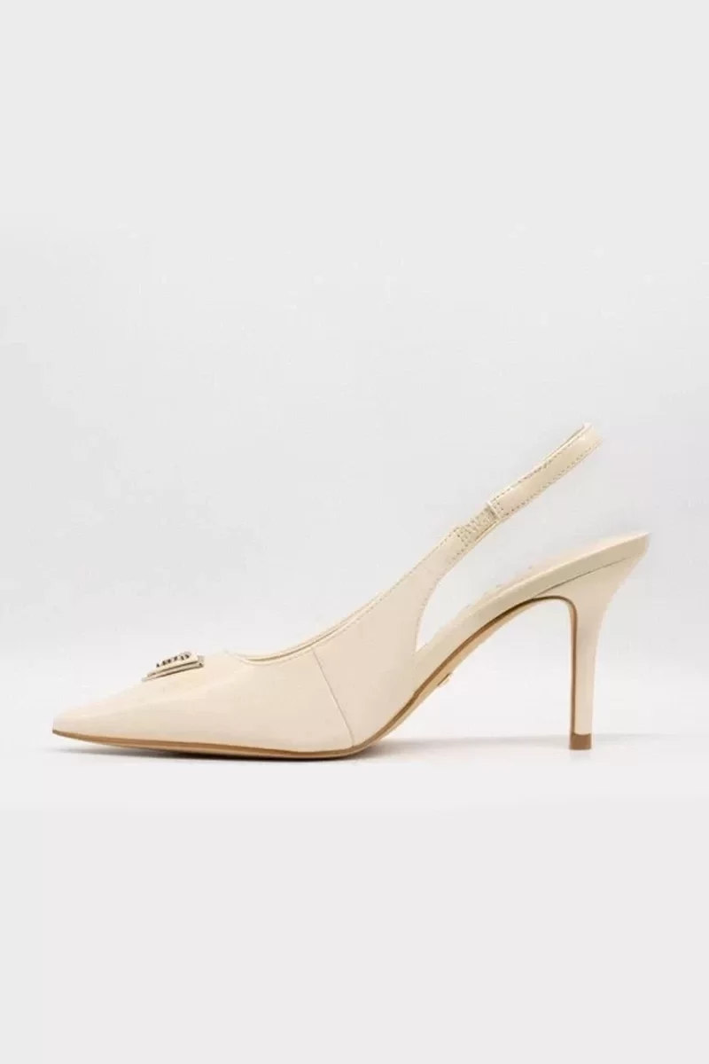 Guess Nassır Kadın Krem Topuklu Ayakkabı FLJNASPAF05-CREAM