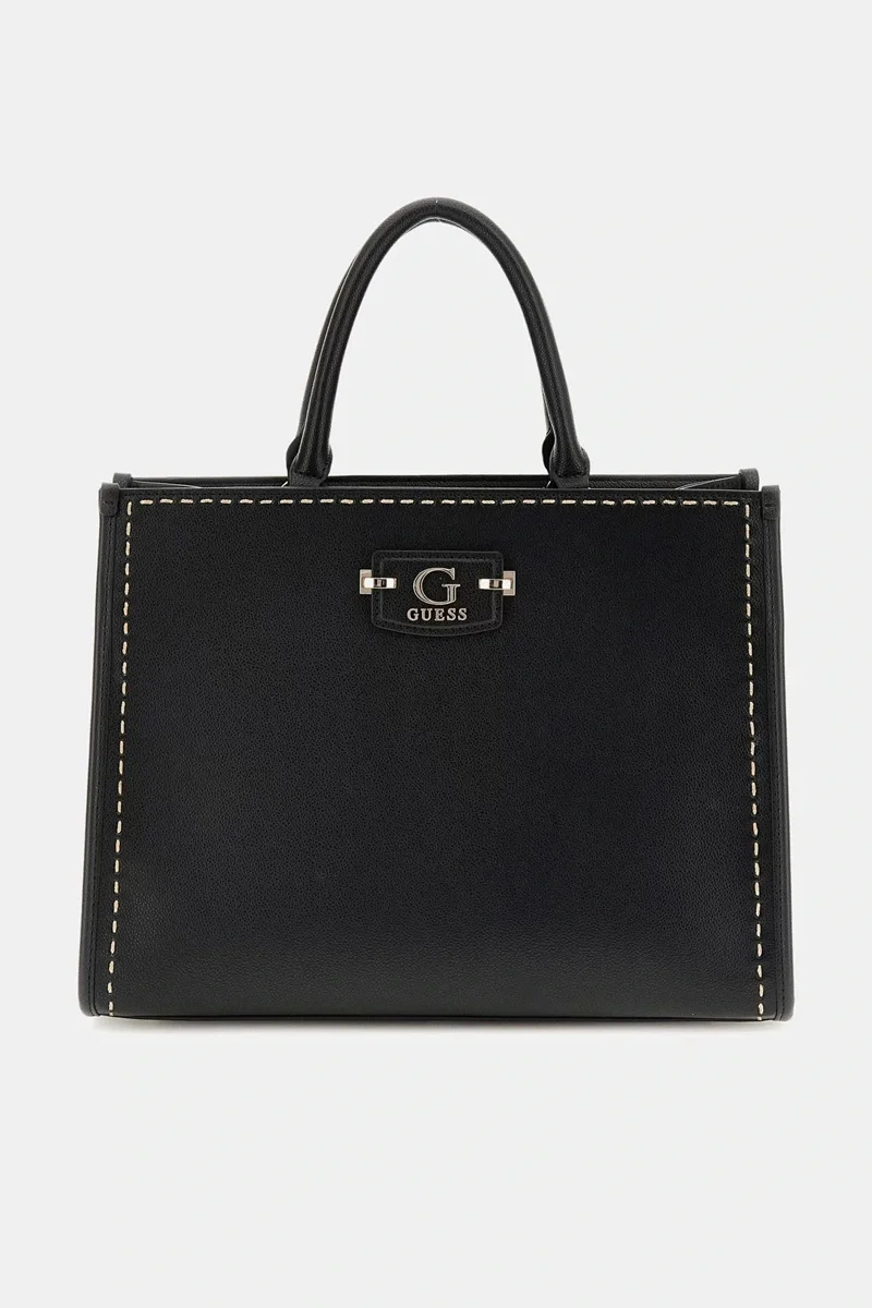 Guess NASTRA 2 COMP TOTE Kadın Siyah El Çantası HWBG9637220-BLA