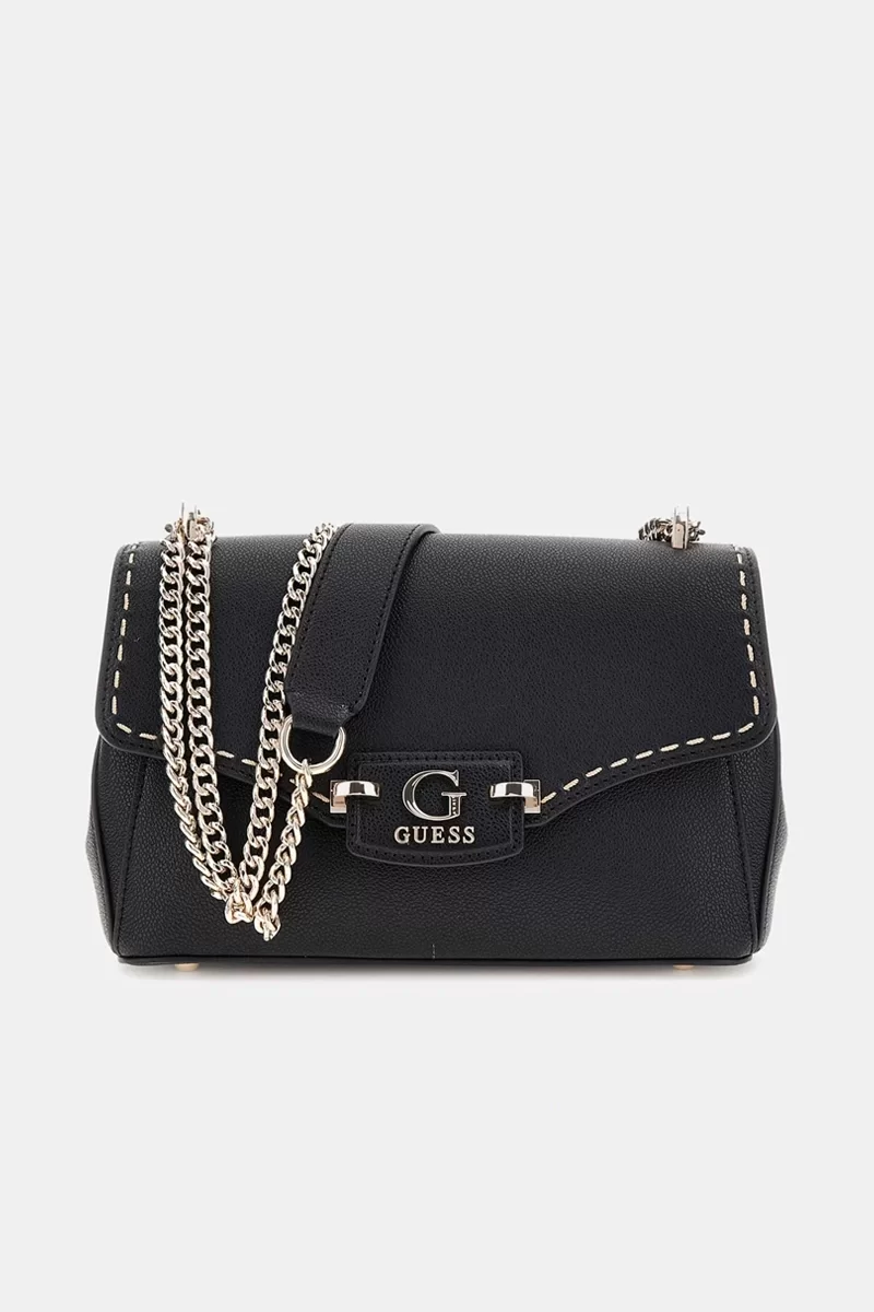 Guess NASTRA CONVERTIBLE XBODY FLAP Kadın Siyah Çapraz Çanta HWBG9637210-BLA