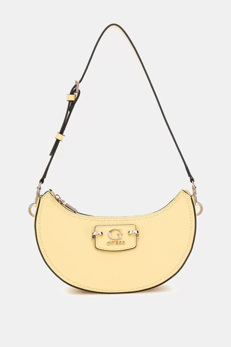 Guess NASTRA TOP ZIP SHOULDER BAG Kadın Sarı Omuz Çantası HWBG9637170-CSL