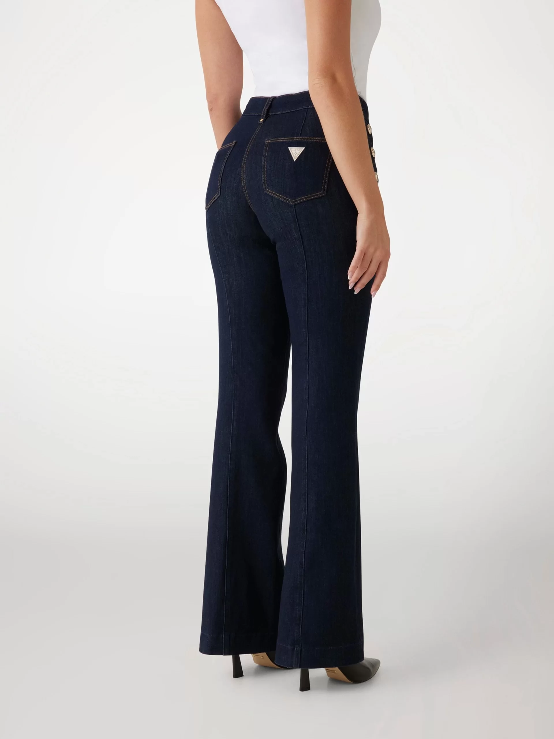 Guess New Faye Kadın Lacivert Modal Karışımlı Skinny Fit Jean W5RA0PD5PW1-BFIN