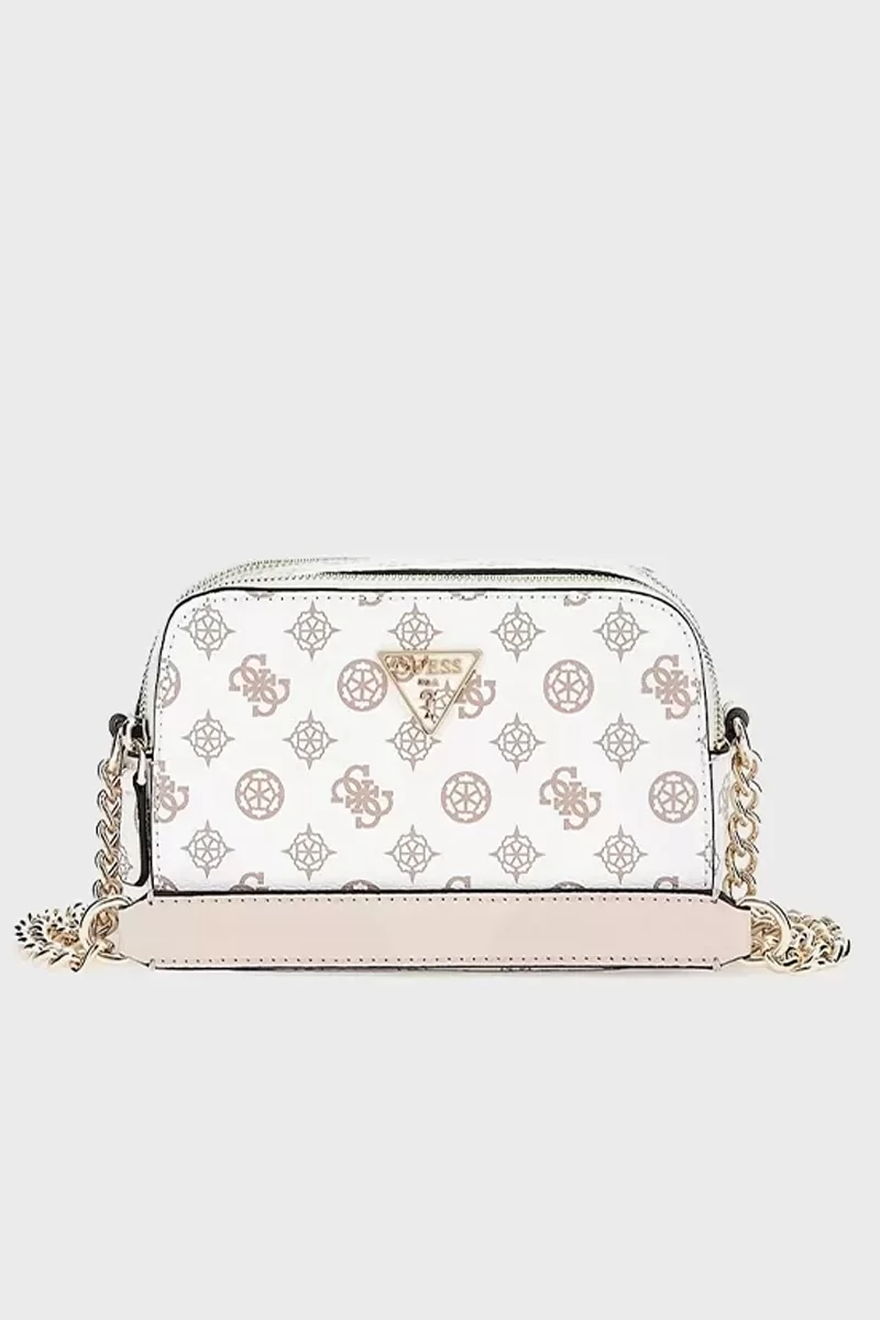 Guess NOELLE CROSSBODY CAMERA Kadın Beyaz Çapraz Çanta HWPG7879140-WLO