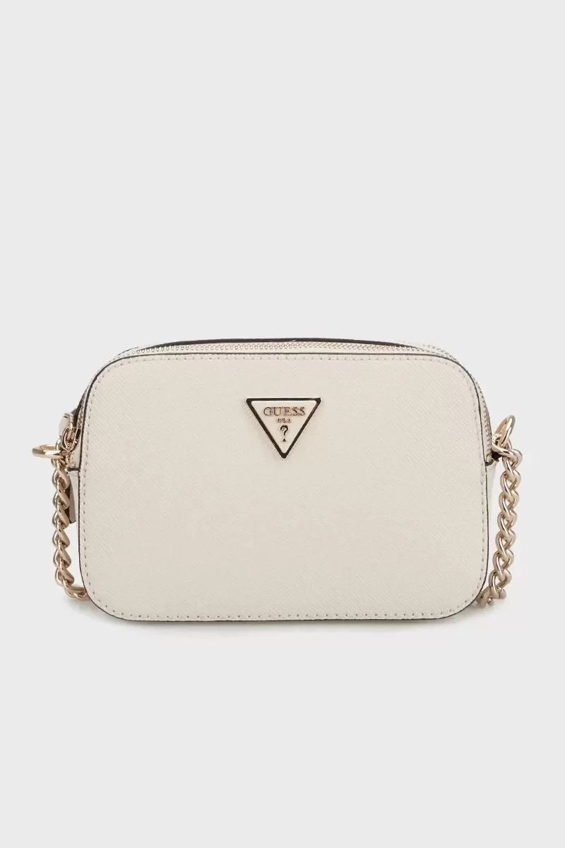 Guess NOELLE CROSSBODY CAMERA Kadın Ekru Çapraz Çanta HWZG7879140-BON