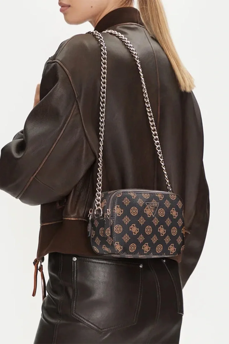 Guess NOELLE CROSSBODY CAMERA Kadın Kahverengi Çapraz Çanta HWPZ7879140-MLO